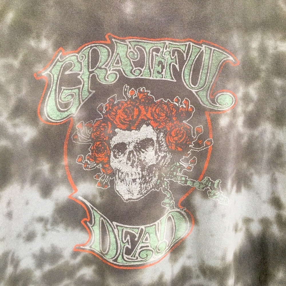 Junk Food Grateful Dead Retro Tour Tee T-Shirt Distressed Fade Gray Women’s Sz M - Picture 7 of 9
